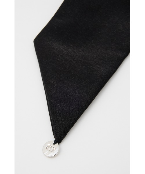 SLY（スライ）の「BIG SCRUNCHIE ビッグ スクランチー（シュシュ・レディース・ブラック/アイボリー・FREE）」の14枚目の写真