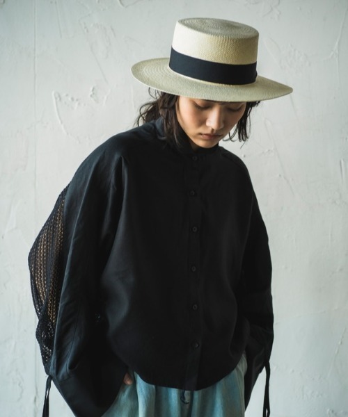 ORIENT（オリエント）の「SOMB. CANOUTIER PANAMA（ハット・レディース・ナチュラル・56/58/60）」の17枚目の写真