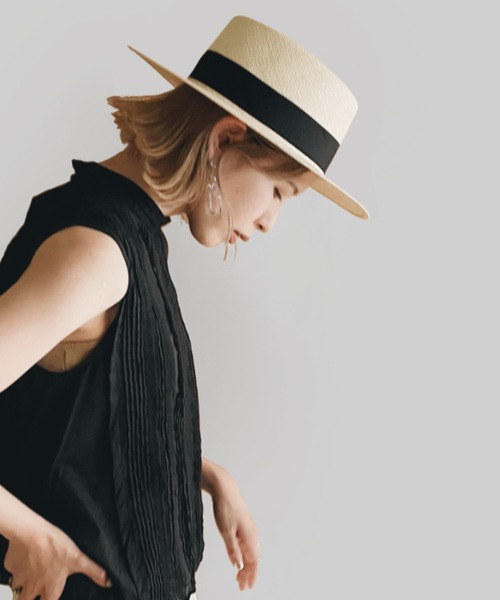 ORIENT（オリエント）の「SOMB. CANOUTIER PANAMA（ハット・レディース・ナチュラル・56/58/60）」の6枚目の写真