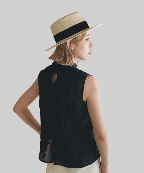 ORIENT（オリエント）の「SOMB. CANOUTIER PANAMA（ハット・レディース・ナチュラル・56/58/60）」の3枚目の写真