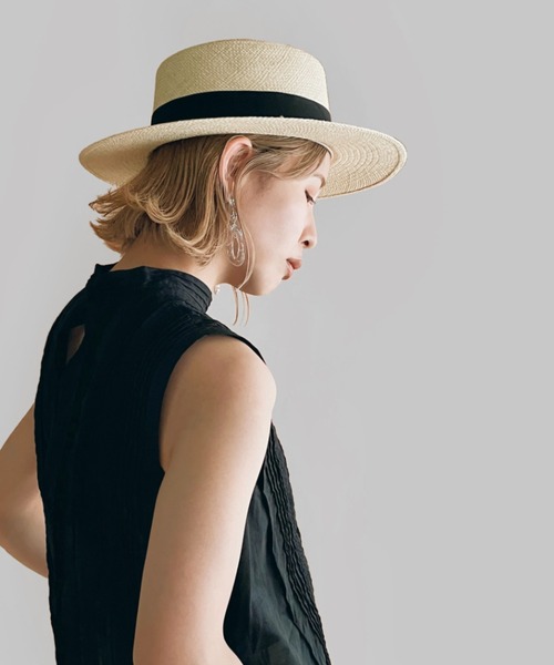 ORIENT（オリエント）の「SOMB. CANOUTIER PANAMA（ハット・レディース・ナチュラル・56/58/60）」の2枚目の写真