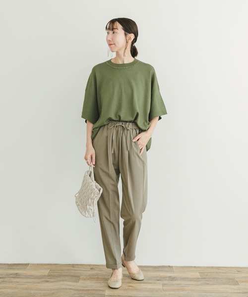 ITEMS URBANRESEARCH（アイテムズ アーバンリサーチ）の「テーパードイージーパンツ（その他パンツ・レディース・チャコールグレー/ライトカーキ/ブラック・FREE）」の13枚目の写真