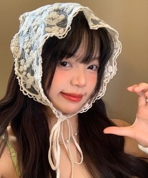 .KOM（ドットコム）の「A'GEM/9 × .kom 『.KOM/ドットケーオーエム』 ヘッドスカーフ（バンダナ/スカーフ）」