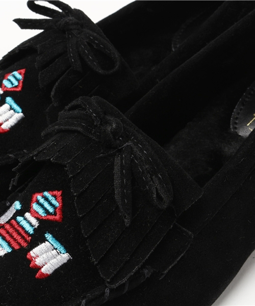 Noubel Voug Relax(ヌーベルヴォーグリラックス)の「Noubel Voug Relax(ヌーベル ヴォーグ リラックス)/インヒールモカシンパンプス(モカシン/デッキシューズ・レディース・キャメル/ブラック・M/L/LL/S)」の7枚目の写真