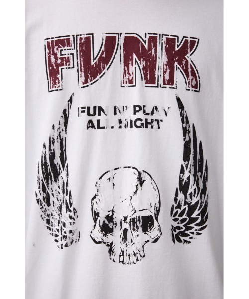 AZUL by moussy（アズールバイマウジー）の「FUNKロックTシャツ（Tシャツ/カットソー・メンズ・ブラック系その他2/ネイビー/ホワイト/ライトブラック/ライトグレー・FREE）」の14枚目の写真
