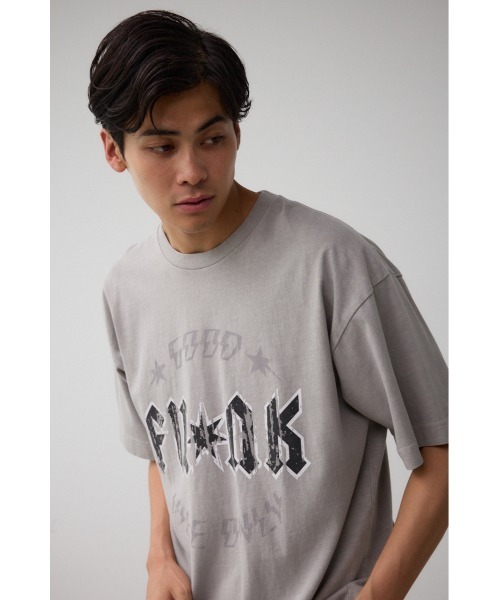 AZUL by moussy（アズールバイマウジー）の「FUNKロックTシャツ（Tシャツ/カットソー・メンズ・ブラック系その他2/ネイビー/ホワイト/ライトブラック/ライトグレー・FREE）」の16枚目の写真