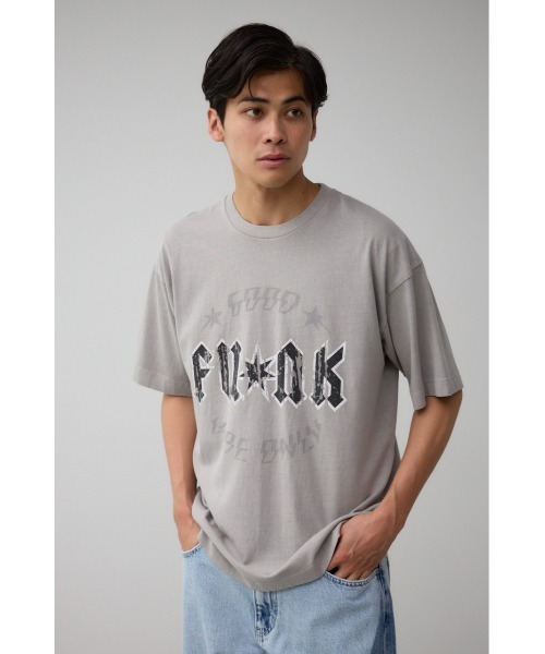 AZUL by moussy（アズールバイマウジー）の「FUNKロックTシャツ（Tシャツ/カットソー・メンズ・ブラック系その他2/ネイビー/ホワイト/ライトブラック/ライトグレー・FREE）」の17枚目の写真