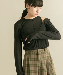 KBF | レイヤードカットアウトトップス(Tシャツ/カットソー)