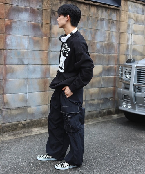 SPINNS（スピンズ）の「ストリート/裏起毛スウェット OBAKE（スウェット・メンズ・ブルー/オフホワイト/アッシュグレー/ブラック・ONESIZE）」の11枚目の写真