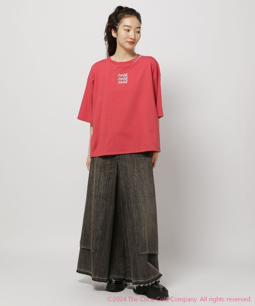 niko and...(ニコアンド)の「【Coca-Cola (コカ・コーラ)】コレクション ステッチプリントTシャツ(Tシャツ/カットソー・レディース・チャコール/ホワイト/レッド/ブルー・FREE)」の11枚目の写真