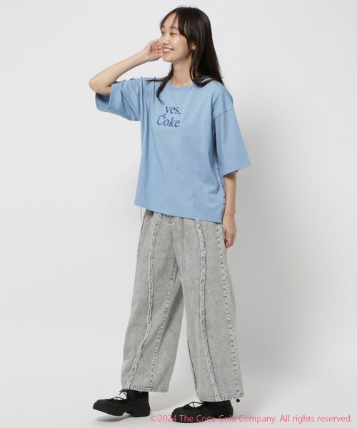 niko and...(ニコアンド)の「【Coca-Cola (コカ・コーラ)】コレクション ステッチプリントTシャツ(Tシャツ/カットソー・レディース・チャコール/ホワイト/レッド/ブルー・FREE)」の14枚目の写真