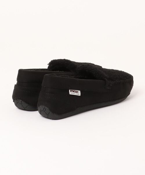 moz（モズ）の「《moz》24227（モカシン/デッキシューズ・レディース・オフホワイト/ブラック・23.0cm/23.5cm/24.0cm/24.5cm/22.5cm）」の3枚目の写真