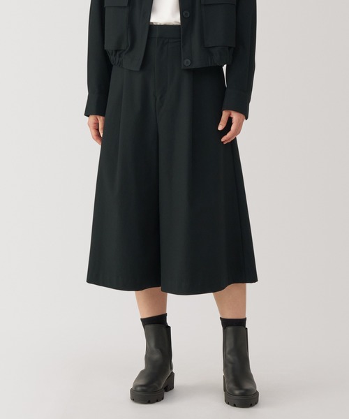 無印良品（ムジルシリョウヒン）の「婦人　ストレッチ起毛クロップドパンツ（その他パンツ・レディース・ダークブラウン/ブラック/グレー・L/M）」の2枚目の写真