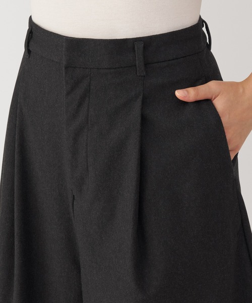 無印良品（ムジルシリョウヒン）の「婦人　ストレッチ起毛クロップドパンツ（その他パンツ・レディース・ダークブラウン/ブラック/グレー・L/M）」の11枚目の写真