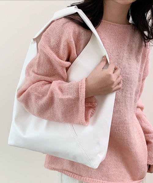 MILAE(ミレ)の「トライアングルトートバッグ(トートバッグ・レディース・シルバー/キャメル/ホワイト/ゴールド/ブラック・FREE)」の8枚目の写真