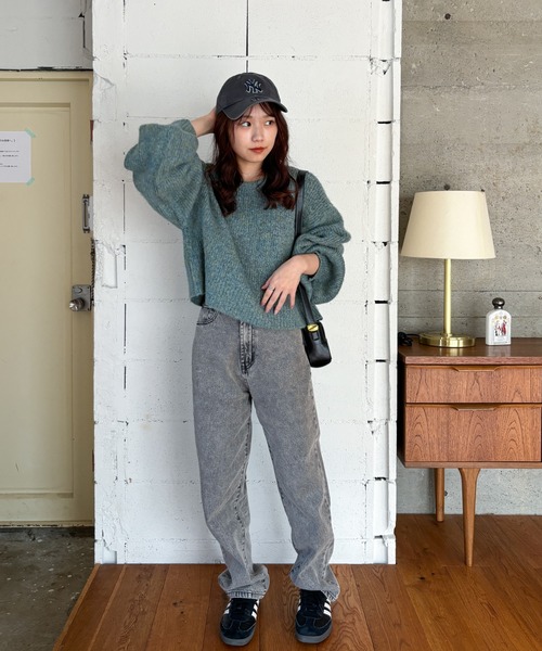 EPIMI E'PIMMY(エピミエピミー)の「ミックスシャギープルオーバー(ニット/セーター・レディース・ベージュ/ブラウン/グリーン/ピンク・MEDIUM)」の14枚目の写真