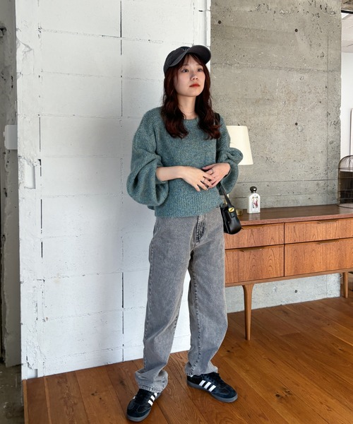 EPIMI E'PIMMY(エピミエピミー)の「ミックスシャギープルオーバー(ニット/セーター・レディース・ベージュ/ブラウン/グリーン/ピンク・MEDIUM)」の15枚目の写真