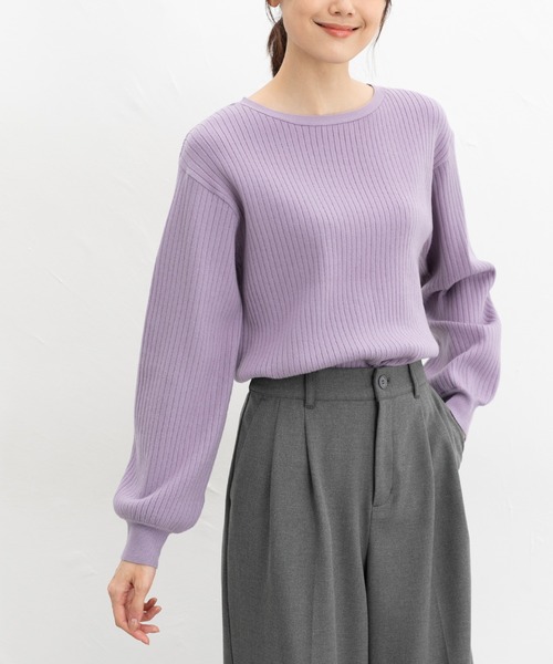 セール】ヒアルロン酸ボートネックニット（ニット/セーター）｜Honeys