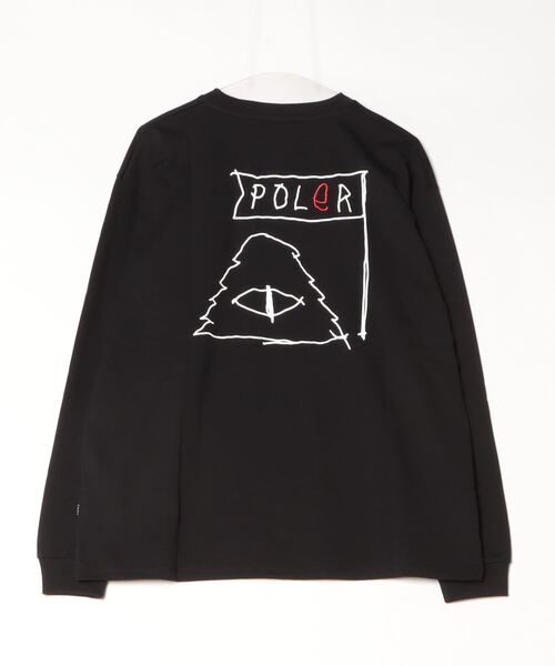 POLeR（ポーラー）の「【ムラサキスポーツ限定】POLER/ポーラー ロンT/長袖 ビックシルエット 刺繍ロゴ  吸汗速乾 249MCV0050（Tシャツ/カットソー・メンズ・ホワイト/グレー/ブラック・M/XL/L）」の4枚目の写真