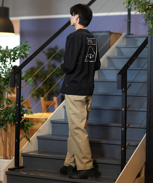 POLeR（ポーラー）の「【ムラサキスポーツ限定】POLER/ポーラー ロンT/長袖 ビックシルエット 刺繍ロゴ  吸汗速乾 249MCV0050（Tシャツ/カットソー・メンズ・ホワイト/グレー/ブラック・M/XL/L）」の12枚目の写真