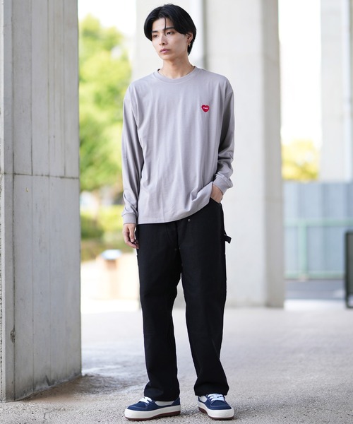 POLeR（ポーラー）の「【ムラサキスポーツ限定】POLER/ポーラー ロンT/長袖 ビックシルエット 刺繍ロゴ  吸汗速乾 249MCV0050（Tシャツ/カットソー・メンズ・ホワイト/グレー/ブラック・M/XL/L）」の18枚目の写真