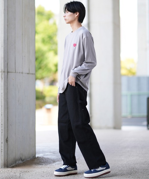 POLeR（ポーラー）の「【ムラサキスポーツ限定】POLER/ポーラー ロンT/長袖 ビックシルエット 刺繍ロゴ  吸汗速乾 249MCV0050（Tシャツ/カットソー・メンズ・ホワイト/グレー/ブラック・M/XL/L）」の19枚目の写真