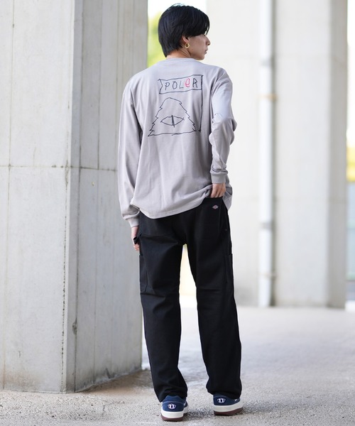 POLeR（ポーラー）の「【ムラサキスポーツ限定】POLER/ポーラー ロンT/長袖 ビックシルエット 刺繍ロゴ  吸汗速乾 249MCV0050（Tシャツ/カットソー・メンズ・ホワイト/グレー/ブラック・M/XL/L）」の20枚目の写真