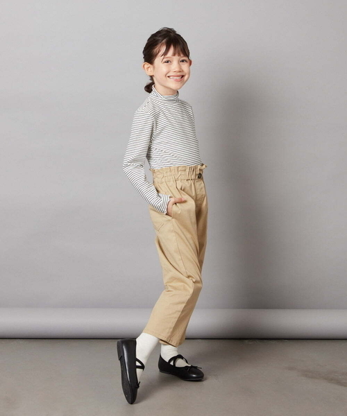 a.v.v（アーヴェヴェ）の「[100-130]ハイネックカットソー（Tシャツ/カットソー・キッズ・ダークインディゴブルー/ホワイト/アイボリー/ブラック・110/100/120/130）」の17枚目の写真