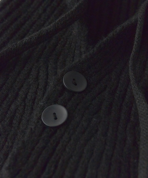 ROOPTOKYO（ループトウキョウ）の「ニット バラクラバ フロントボタン（ニットキャップ/ビーニー・レディース・アイボリー/ブラック/グレー/ブラウン/レッド・FREE）」の9枚目の写真