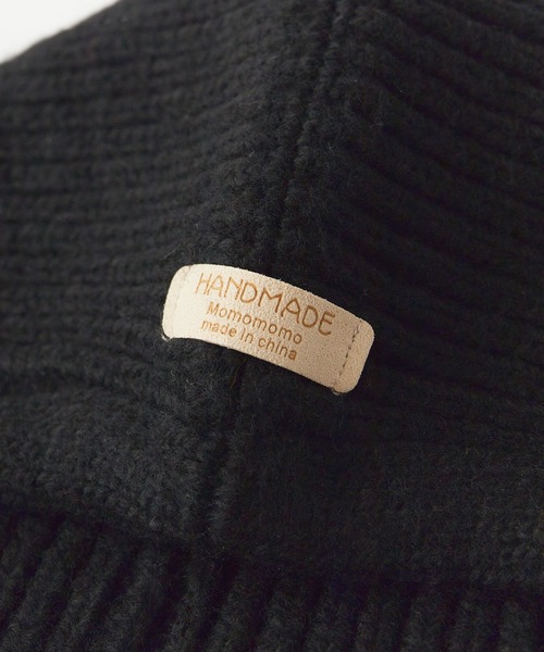 ROOPTOKYO（ループトウキョウ）の「ニット バラクラバ フロントボタン（ニットキャップ/ビーニー・レディース・アイボリー/ブラック/グレー/ブラウン/レッド・FREE）」の7枚目の写真