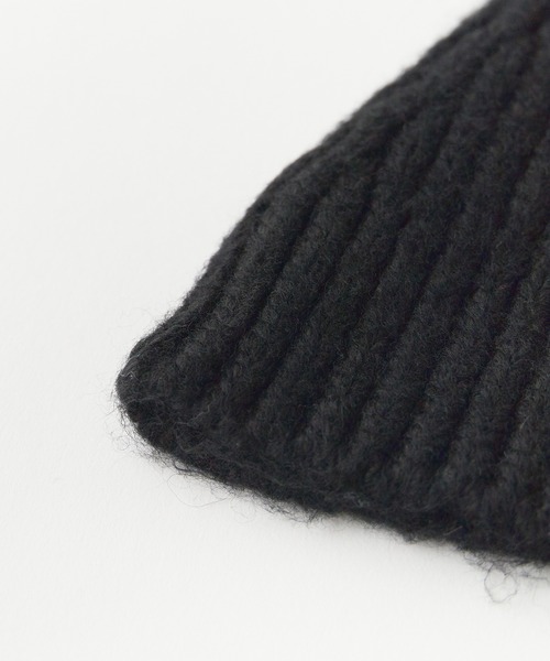 ROOPTOKYO（ループトウキョウ）の「ニット バラクラバ フロントボタン（ニットキャップ/ビーニー・レディース・アイボリー/ブラック/グレー/ブラウン/レッド・FREE）」の10枚目の写真