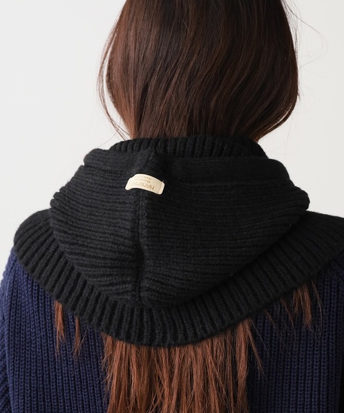 ROOPTOKYO（ループトウキョウ）の「ニット バラクラバ フロントボタン（ニットキャップ/ビーニー・レディース・アイボリー/ブラック/グレー/ブラウン/レッド・FREE）」の15枚目の写真