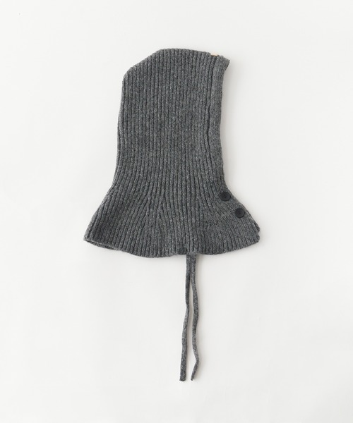 ROOPTOKYO（ループトウキョウ）の「ニット バラクラバ フロントボタン（ニットキャップ/ビーニー・レディース・アイボリー/ブラック/グレー/ブラウン/レッド・FREE）」の16枚目の写真