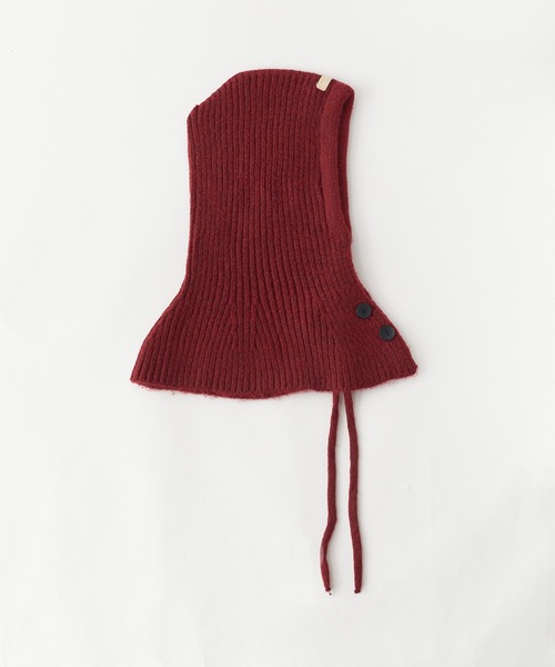 ROOPTOKYO（ループトウキョウ）の「ニット バラクラバ フロントボタン（ニットキャップ/ビーニー・レディース・アイボリー/ブラック/グレー/ブラウン/レッド・FREE）」の20枚目の写真