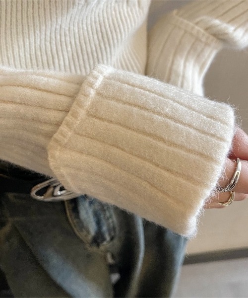 セール】袖口ダブルクロップド丈ニット（ニット/セーター）｜LADY LIKE