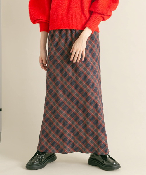 KBF（ケイビーエフ）の「チェックナロースカート（スカート・レディース・グリーン系その他/ブルー系その他/グレー系その他・ONE）」の14枚目の写真