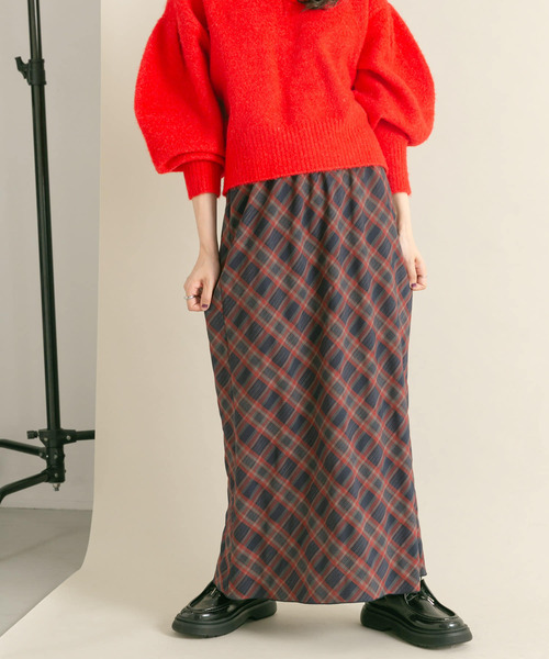 KBF（ケイビーエフ）の「チェックナロースカート（スカート・レディース・グリーン系その他/ブルー系その他/グレー系その他・ONE）」の15枚目の写真