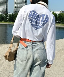 shrita（シュリータ）の「ハートロゴロンT【低身長さん向けSサイズ展開あり】（Tシャツ/カットソー）」