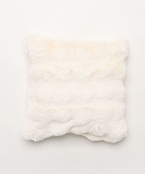 iellio（イエリオ）の「ぽこぽこボリュームファー　クッションカバー（クッション/クッションカバー・レディース・グレー/アイボリー/ベージュ・FREE）」の5枚目の写真