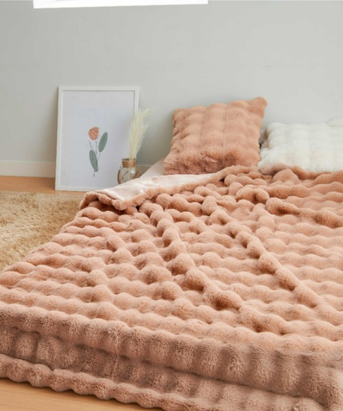 iellio（イエリオ）の「ぽこぽこボリュームファー　クッションカバー（クッション/クッションカバー・レディース・グレー/アイボリー/ベージュ・FREE）」の18枚目の写真