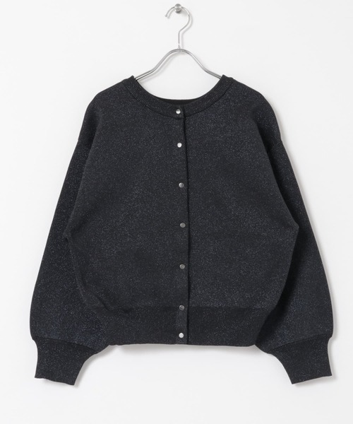 ITEMS URBANRESEARCH（アイテムズ アーバンリサーチ）の「ドットボタンラメニットカーディガン（カーディガン/ボレロ・レディース・グレー系その他/ブラック/ライトカーキ・FREE）」の17枚目の写真