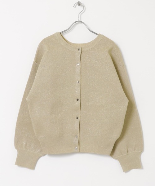 ITEMS URBANRESEARCH（アイテムズ アーバンリサーチ）の「ドットボタンラメニットカーディガン（カーディガン/ボレロ・レディース・グレー系その他/ブラック/ライトカーキ・FREE）」の18枚目の写真