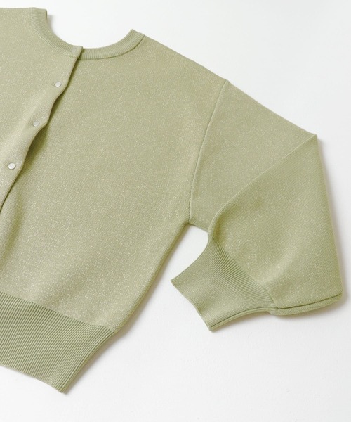 ITEMS URBANRESEARCH（アイテムズ アーバンリサーチ）の「ドットボタンラメニットカーディガン（カーディガン/ボレロ・レディース・グレー系その他/ブラック/ライトカーキ・FREE）」の20枚目の写真