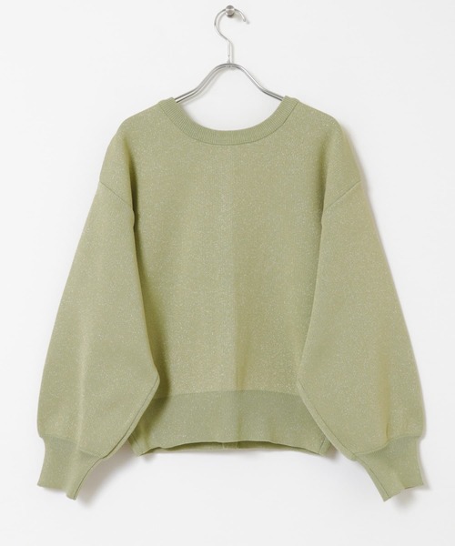 ITEMS URBANRESEARCH（アイテムズ アーバンリサーチ）の「ドットボタンラメニットカーディガン（カーディガン/ボレロ・レディース・グレー系その他/ブラック/ライトカーキ・FREE）」の22枚目の写真