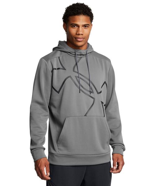 【セール】UAアーマーフリース エクストララージロゴ フーディー（トレーニング/メンズ）（スウェット）｜UNDER ARMOUR（アンダーアーマー）