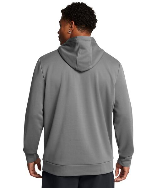 UNDER ARMOUR（アンダーアーマー）の「UAアーマーフリース エクストララージロゴ フーディー（トレーニング/メンズ）（スウェット・メンズ・グレー×ホワイト・3XL/M/S/2XL/XL/L）」の2枚目の写真