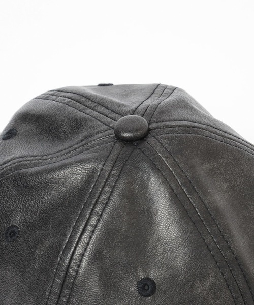 HARE(ハレ)の「レザーキャップ(HARE)(キャップ・メンズ・ブラック・FREE)」の6枚目の写真