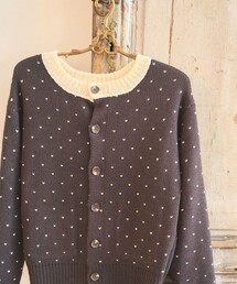 FREAK'S STORE（フリークスストア）の「ミニハート ダブルジャガード ショートカーディガン（ニット/セーター）」