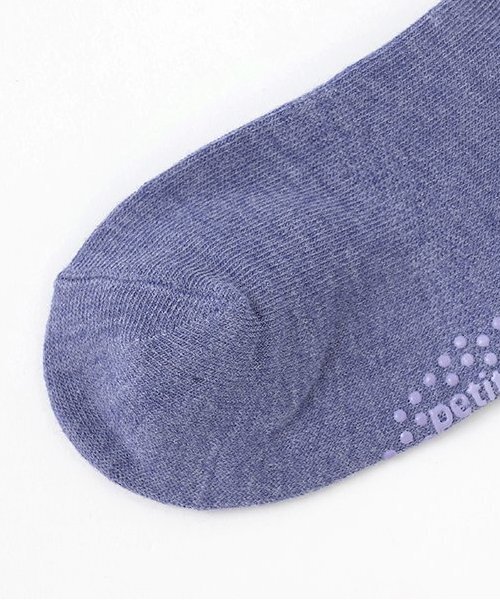 petit main（プティマイン）の「Merciクルーソックス2P（ソックス/靴下・キッズ・オフホワイト/ライトベージュ/ネイビー・SS/S/M/L）」の6枚目の写真