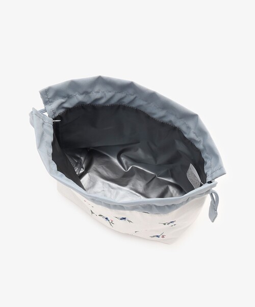 Afternoon Tea(アフタヌーンティー)の「エリタージュフルール刺繍保冷巾着ランチバッグ(キッチンツール・レディース・ブルー・ONE SIZE)」の4枚目の写真